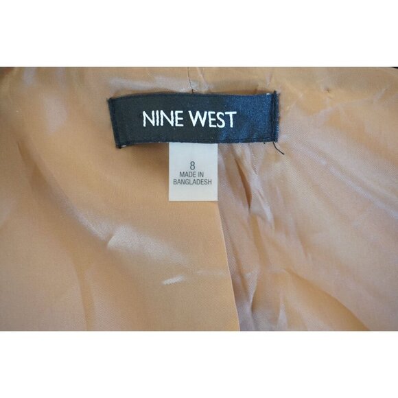 Nine West Women's Ponte Neck Jacket w/ Trimming Detail - Size 8 - Picture 6 of 16